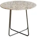 Tikamoon Tisch, Braun, Stein, Rund, 90x77x90 cm, Esszimmer, Tische, Esstische