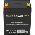 Blei-akku Mp4,5-12 Pb 12v / 4,5ah Faston 4,8 - Multipower