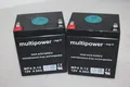 Multipower MP4 5-12 / 12V 4 5Ah Blei Akku 2 Stück Gebraucht Rechnung MwSt