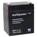 Multipower Bleiakku MP4,5-12 - 12V Faston 4,8 mm - 4500mAh - 4,5Ah FG20451