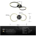 GLOBO LIGHTING Deckenleuchte Deckenleuchte Wohnzimmer LED Deckenlampe Schlafzimmer schwarz