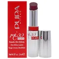 Pupa Milano Miss Milano Lippenstift, cremige, ultra-pigmentierte Lippenfarbe, pflegende Formel, Kristall-Effekt, ultimativer Schub an Volumen und Hydratation, 206 Infinitive MaUVe, 2,0 g