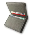 FOMAX Echtleder Kartenetui für 20 EC Karten und Geldscheine, Damen und Herren Visitenkarten Etui, kompaktes Design, 100% Leder Geldbörse