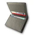 Fomax Kartenetui für EC-Karten oder Visitenkarten, 100% Echtleder, schlichtes Design, für bis zu 20 EC-Karten, Visitenkarten oder Geldscheine