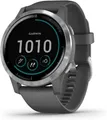 Garmin Vivoactive 4 45 mm grau am Silikonarmband grau