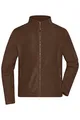 James & Nicholson Herren Microfleece Jacke - Klassisch geschnittene Jacke aus pillingfreiem Microfleece | Farbe: brown | Grösse: L