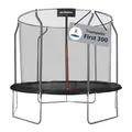 HUDORA Trampolin First in versch. Größen - Trampolin Outdoor mit UV-Stabiler Randabdeckung & Sicherheitsnetz - Gartentrampolin für Kinder & Erwachsene - hochwertiges Kindertrampolin