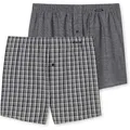 SCHIESSER Herren Web-Boxershorts, 2er Pack - Unterhose, Baumwolle