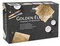 KREUL 99410 - Golden Elegance Vergolden mit Blattmetall, Anlegemilch, Überzugslack, Pinseln, zum Veredeln von Deko-Objekten im Innenbereich wie Bilderrahmen, Holzteilen, Karten