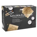Kreul 99410 Vergolden mit Blattmetall Set Golden Elegance 6 Goldblätter Dekogold