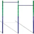 CCLIFE Reckstange Outdoor Turnreck bis 150kg Höhenverstellbar Doppelte Grün Blau