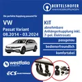 Für VW Passat Variant B8 Typ 3G5 / CB5 2014-2024 AHK abn +7pol spez E-Satz TOP