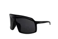 Black in Black Sonnenbrille Schwarz Polarisiert UV-Schutz eckiges Gestell