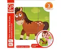 Toynamics Europe Steckpuzzle Blockpuzzle Bauernhof Holz, Puzzleteile