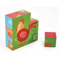Hape E1618 Blockpuzzle Bauernhof 9 Würfel Bauernhoftiere Farmtiere Würfelpuzzle