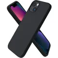 iPhone 13 Silikon Case 6,1 Schwarz Flüssig Schutzhülle Ultra Dünn