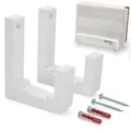 Wandhalterung für FritzBox 6690 Cable 6590 6591 für AVM FritzBox Cable Kabel - Zwei Stück inkl. Befestigungsmaterial