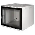 LogiLink W06A54G ECO Wandschrank 6HE (560mm Tiefe), Flat Pack (unmontiert), 48,26 cm (19 Zoll) lichtgrau