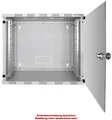 LogiLink 19' Wandverteiler, unmontiert, 6 HE, lichtgrau