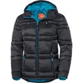 Nordcap Steppjacke Leichte Übergangsjacke, sportlich mit Kapuze schwarz 44