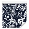 10m VLIES Tapeten Rollen Jugend SPORT Graffiti Fußball 3D 6127