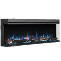 BALDERIA Athena 60 - Wandkamin und Einbau-Elektrokamin, LED 3D Flammeneffekt, App