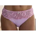 Bikinislip LASCANA "Wanda", Damen, Gr. 48/50, rosa (pink, rose), Microtouch, Spitze, Obermaterial: 80% Polyamid, 12% Polyester, 8% Elasthan, figurbetont, Unterhosen, mit Stickerei Spitze in floraler Optik