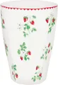 Greengate French Latte Berry White Kaffeebecher 12,5 x 9 cm 0,4 Farbe white