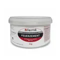Fermit Feuerzement 3 kg Eimer feuerfester Mörtel bis 1250°C 18 Monate haltbar