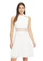 Vera Mont Damen Cocktailkleid mit Spitzeneinsatz Ivory White,40
