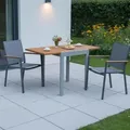 Balkon Naturfarben Akazie ausziehbar