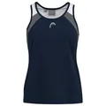 Head Tennis-Tank Top Club (Racer Back, modern) dunkelblau/weiss Mädchen, Größe: 164