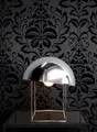 Newroom Vliestapete, Schwarz Tapete Barock Ornament - Barocktapete Glamour Modern Muster für Wohnzimmer Schlafzimmer Flur, Lombardi