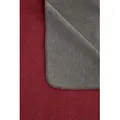 Wohndecke BIEDERLACK "Melange Doubleface", rot (dunkelrot, anthrazit), B:150cm L:200cm, Baumwolle, Polyacryl, Polyester, Wohndecken, mit geketteltem Zierstich