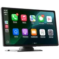 VEVOR kabelloses Autoradio (228,6 mm) HD-Radio mit Touchscreen mit Apple CarPlay & Android Auto, CarPlay-Bildschirm mit Front- und Rückfahrkameras Sprachsteuerung Mirror Link Bluetooth GPS-Navigation