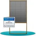 APANA Insektenschutz-Fensterrahmen Fliegengitter Insektenschutz Dachfenster Plissee Alurahmen Bausatz, Farbe:braun (RAL8001),Größe (Breite x Höhe):140 x 170 cm braun 140 cm x 170 cm