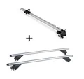 VDP Dachträger (Für Ihren Opel Astra J SW (5Türer) 2010-2015 mit anliegender Reling), VDP Fahrradträger Bike Pro + Alu Dachträger RB003 kompatibel mit Opel Astra J Kombi (5Türer) 2010-2015