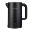 LEHMANN Elektrischer Wasserkocher 2200W 1,7L – LED-Licht, doppelwandig, Abschaltautomatik, 360° Basis, Überhitzungsschutz, BPA-frei, Edelstahl