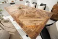 riess-ambiente Esstisch INFINITY HOME 160cm natur / schwarz (Einzelartikel, 1-St), Massivholz · Metall · X-Gestell · 4cm Tischplatte · Industrial Design