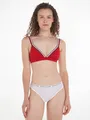 Tommy Hilfiger Swimwear Triangel-Bikini-Top TRIANGLE RP, mit Rippenstruktur, Primary Red