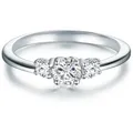Trilani Silberring silber, mit Zirkonia im Brillant-Look silberfarben 54