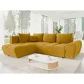 MIRJAN24 Ecksofa Forest, mit Schlaffunktion und Bettkasten, 290x183x85 cm, Ausziehmechanismus DL gelb
