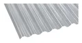 Einsteiger Acryl Profilplatte Glatt Trapez 76/18 1045 x 2000 x 1,5 mm - Klar - 2610603