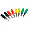 ➡️ 8 Stück Bananenstecker in 4 Farben, 4mm, mit Querloch, Schraubanschluß
