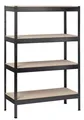 SCHULTE Regalwelt Schwerlastregal, 4 Holzböden, 180x100x40 cm (HxBxT), schwarz