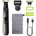 Philips OneBlade Pro 360 Körperhaartrimmer, Präzisions Trimmer, Rasierer Chrom