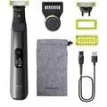 Philips Barttrimmer OneBlade Pro Face & Body, QP6552/15, 20 Schnittstufen, mit 3 Aufsätzen, 2 Klingen und Tasche