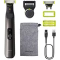 Philips QP6552/15 OneBlade Pro 360 Face+Body Bartschneider chromdesign kompakt