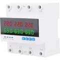 Automatischer Umschalter 63A 4P 3PH überstrom-, überspannungs- und Unterspannungsschutz (ATS) mit einstellbarem Leistungsschalter und LED-Anzeige...