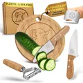 Eli Küchenmesser Kinder Set 5 teiliges Kindermesser inkl Fingerschutz Brett